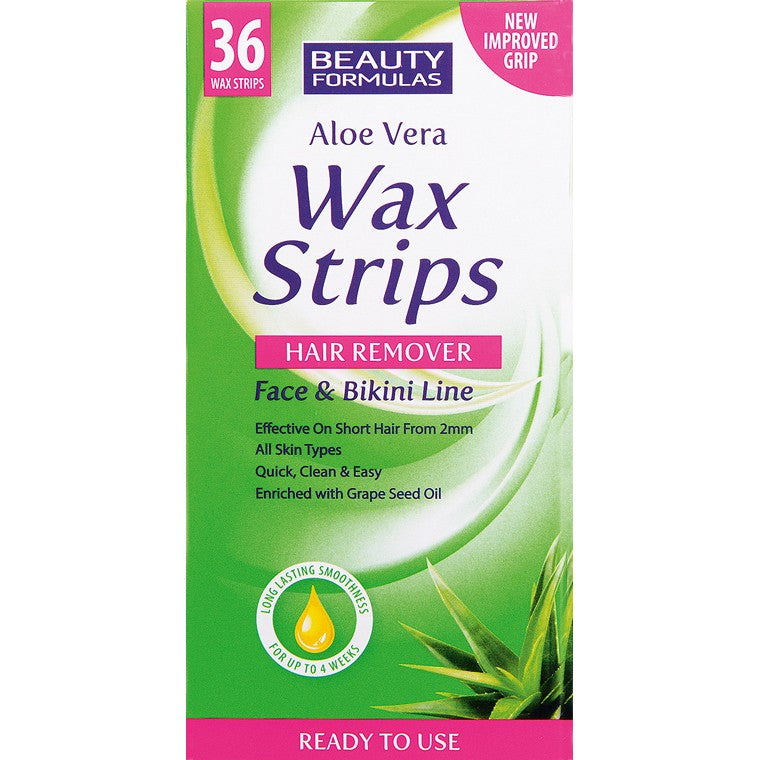 Beauty Formulas Hair Rem Wax Strips, 36s