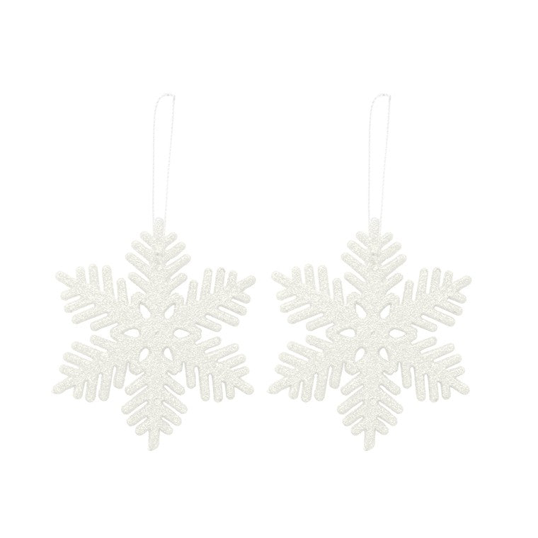 Hanging Snowflake Deco, 3pk, Asstd