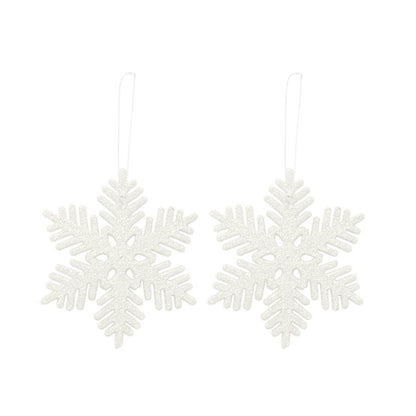 Hanging Snowflake Deco, 3pk, Asstd