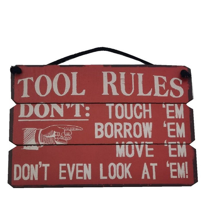 Man Cave Panelled Wood Signs, Asstd