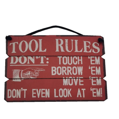 Man Cave Panelled Wood Signs, Asstd