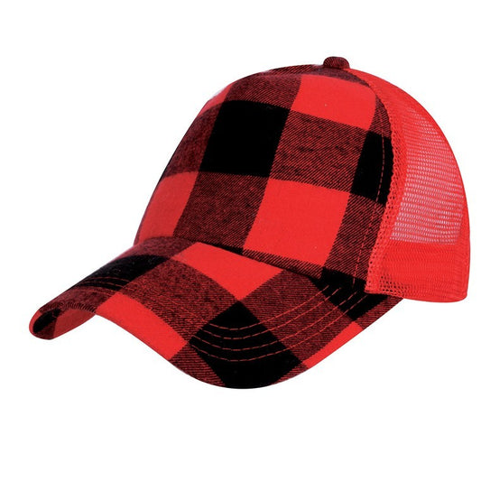 Woollen Check Trucker Hat