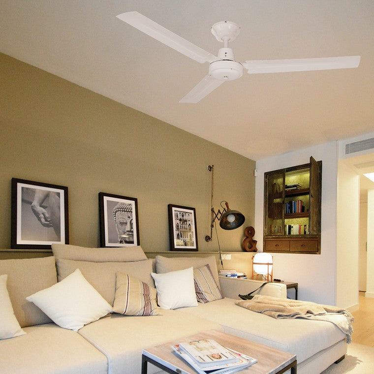 Ceiling Fan w/ 3 Aluminium Blades, 120cm