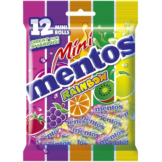 Mentos Rainbow Mini Rolls, 12pk