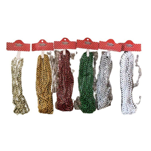 Christmas Bead Garland, 5m, 6 Asstd Colours