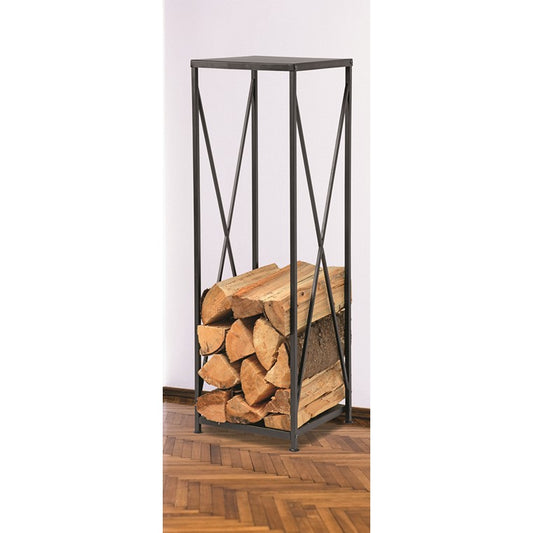 Steel Log Holder, 34x34x111cm
