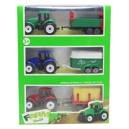 Farm Tractor & Trailer Playset, Asstd