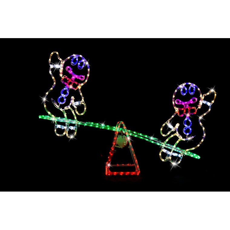 LED Gingerbread Seesaw