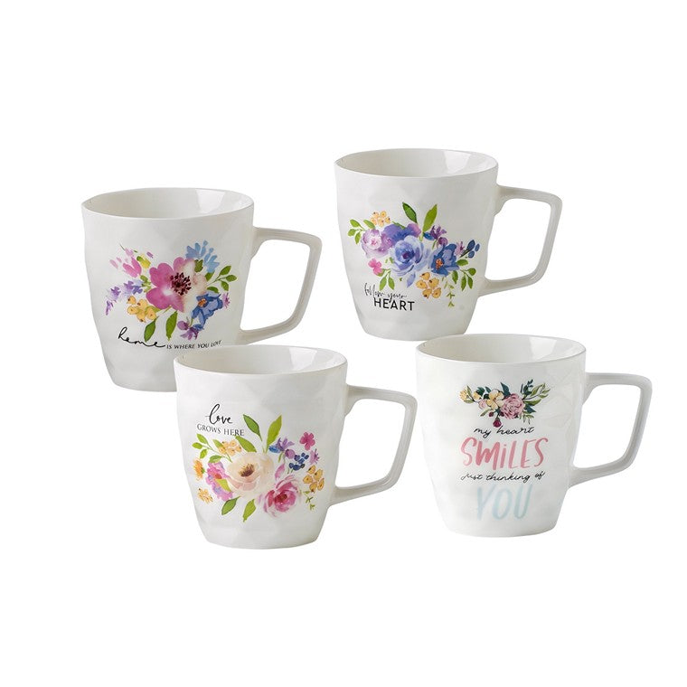 Flowers Love Mug, Asstd