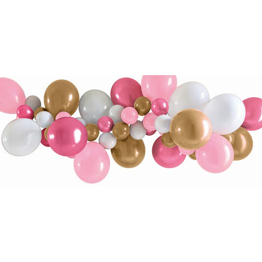 Balloon Garland, Pink, 40pk