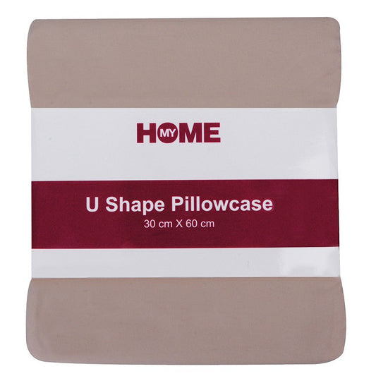 My Home Microfibre U Shape Pillowcase, Sand