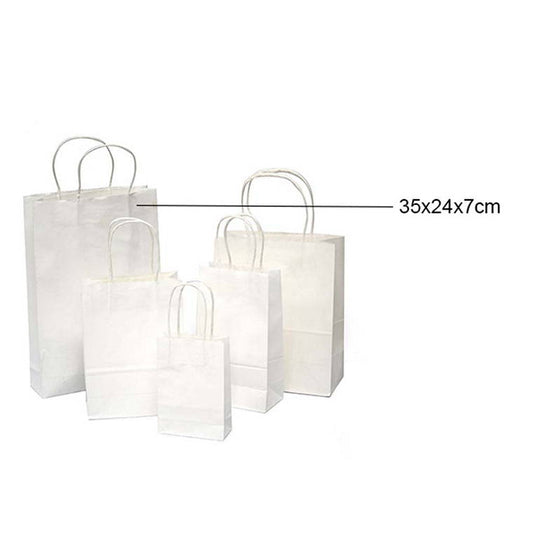 White Craft Paper Bags, 2pk