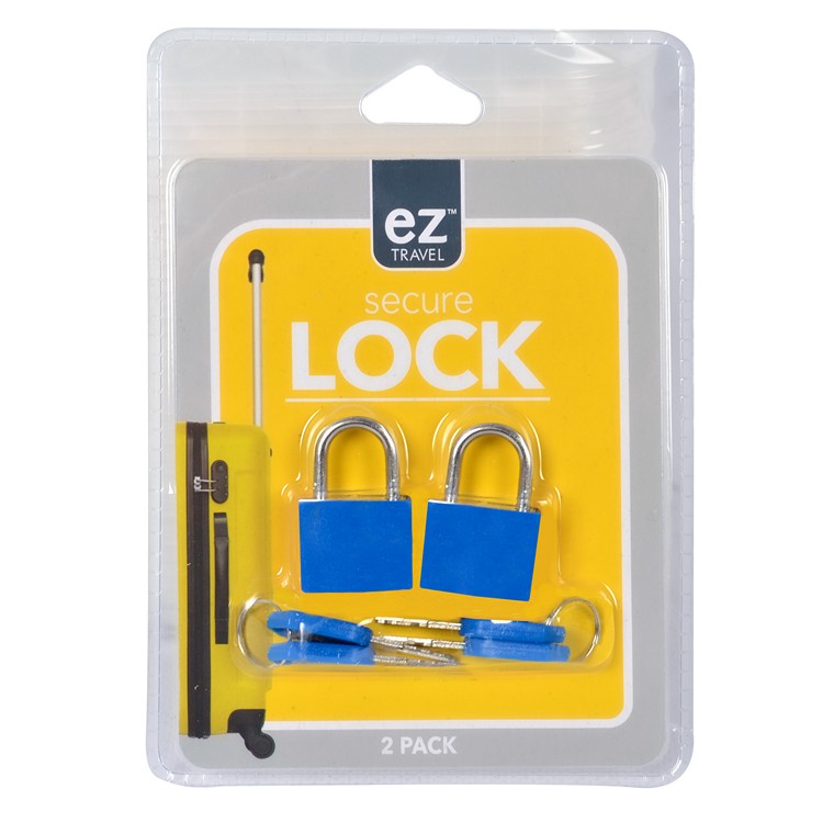 Mini Padlock w/ Key, Asstd