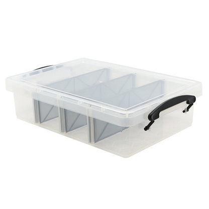 Storage Container, 6L Clear, 4 Section