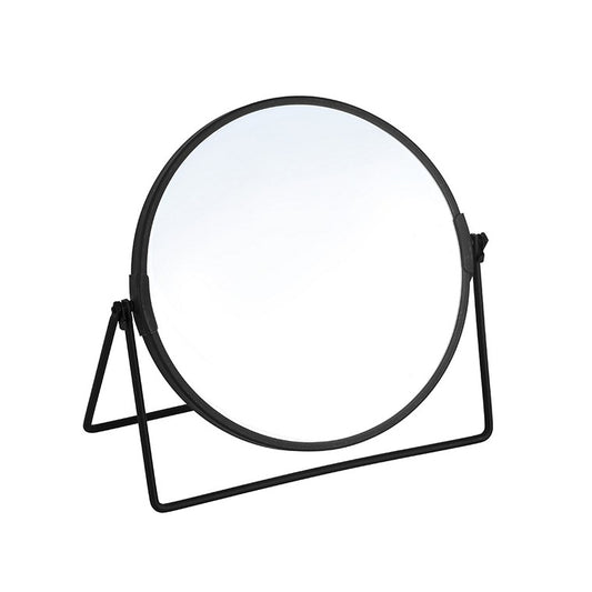 Bano Double Sided Mirror On Stand, Black