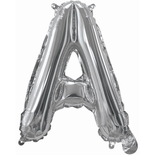 Silver Foil Balloon, 35cm, Letter A