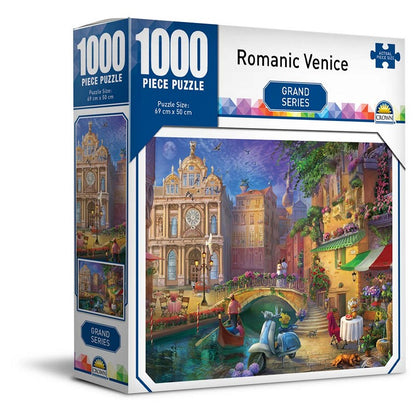 Crown Grand Series Puzzle 1000pce, 3 Asstd