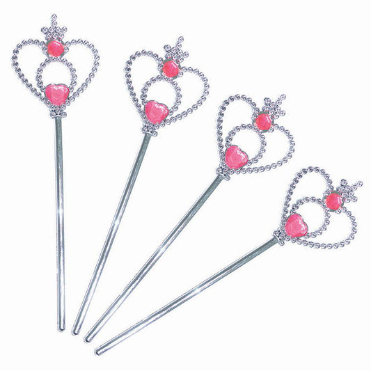 Party Favour Princess Wand, 4pk