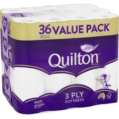 Quilton Toilet Paper, 36pk, 3ply