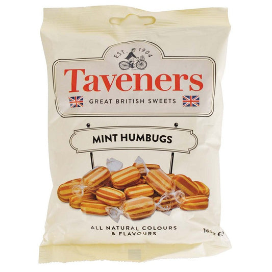 Taverners English Mint Humbugs, 165gm