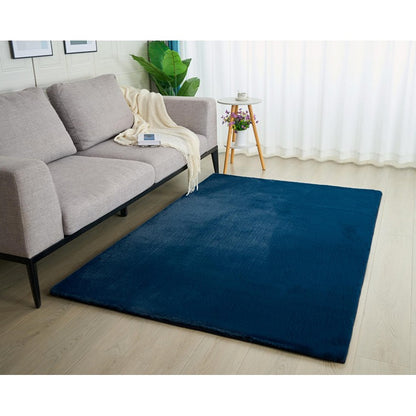 Paris Plush Rug, Navy