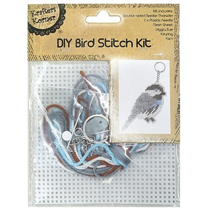 DIY Mesh Bird Stitch Kit, 4 Asstd Designs