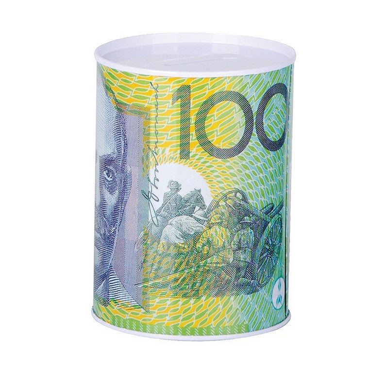 Aust Notes Money Tin, Medium.