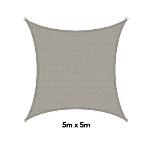 H&G Shade Sail Square Sandstone, 5x5m