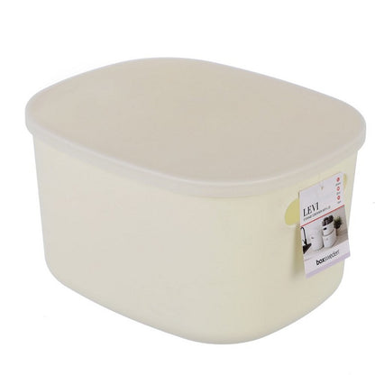 Levi Storage Container w/ Lid, 3 Asstd Colours