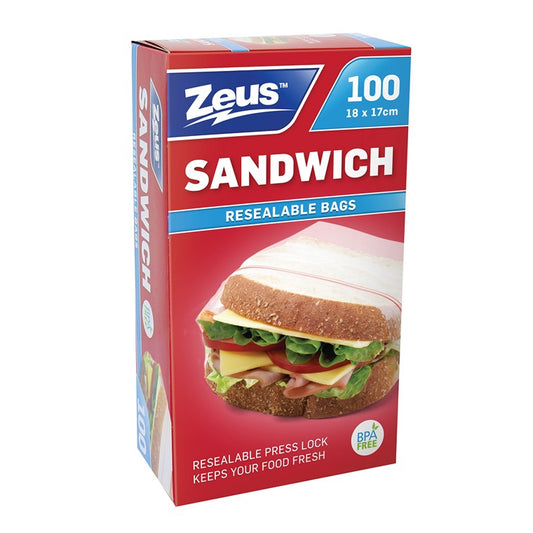 Zeus Sandwich Bags, 100pk