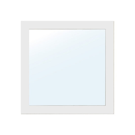 Grace Mirror, White, 35 x 35cm