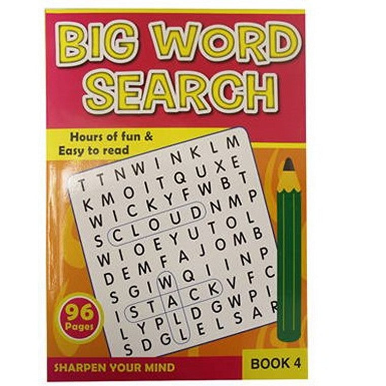 A4 Word Search Book, 96pgs