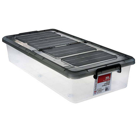 Storage Box w/ Flip Lid, Underbed, 35L