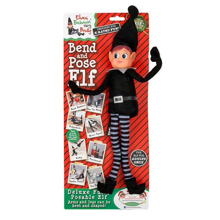 Christmas Elves Bendable Elf, 15.5cm, Asstd