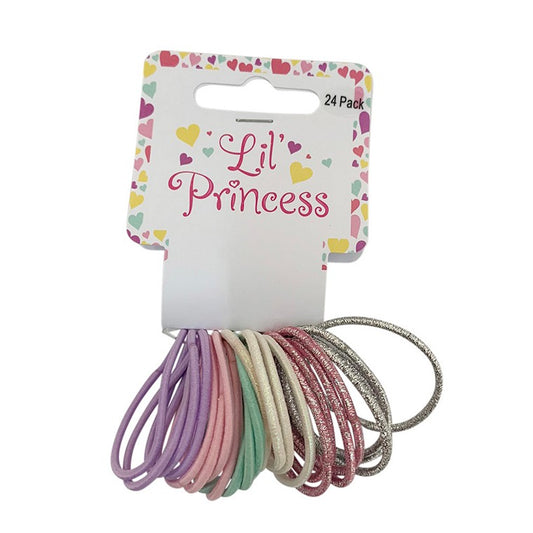 Little Princess Hair Elastic, 24pk