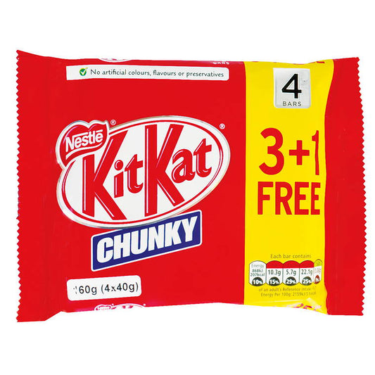 Nestle Kit Kat Chunky, 4pk