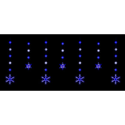 LED Snowflake Curtain, Asstd