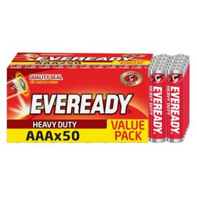 Eveready Battery, AAA, 50pk Value Pack