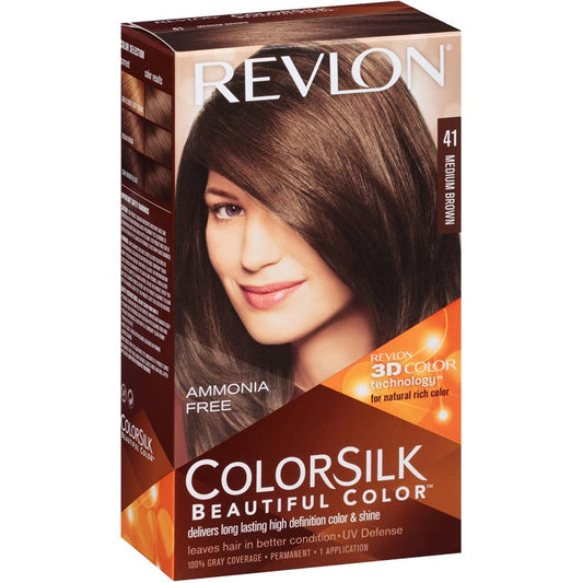 Revlon Hair Colour Silk, Medium Brown