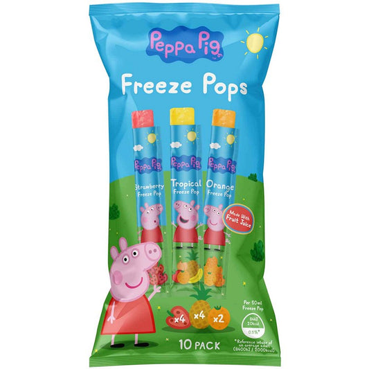 Peppa Pig Freeze Pops, 10pk