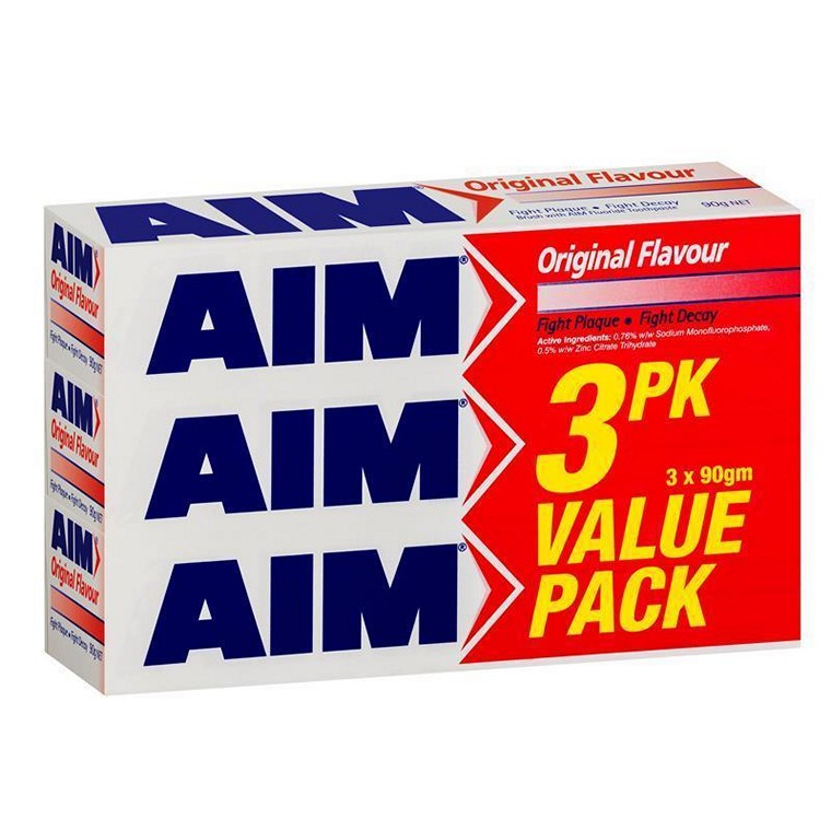 Aim Original Toothpaste, 3pk