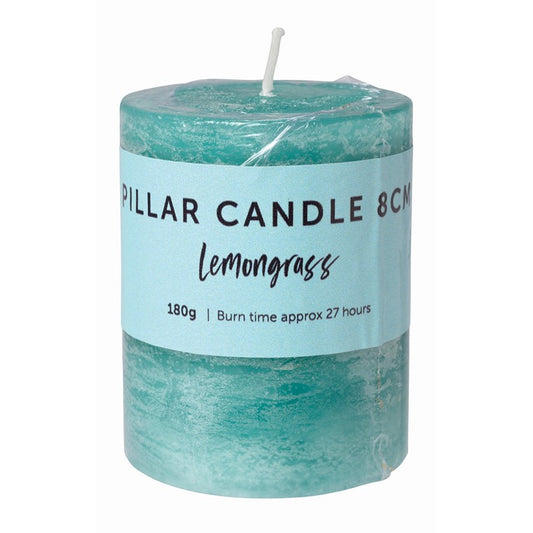 F&M Pillar Candle Lemongrass, 8cm