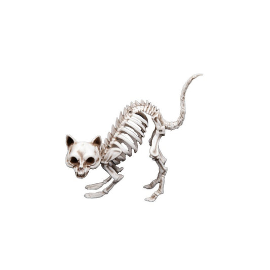 Halloween Skeleton Cat, 19cm