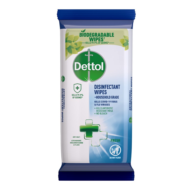 Dettol Fresh Disinfectant Wipes, 45pk