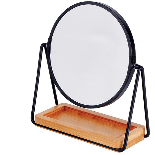 Milan Mirror Round w/ Bamboo Tray