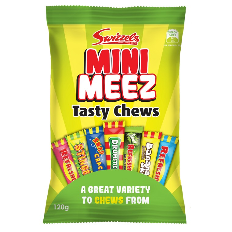 Swizzels Mini Meez Tasty Chews, 120gm