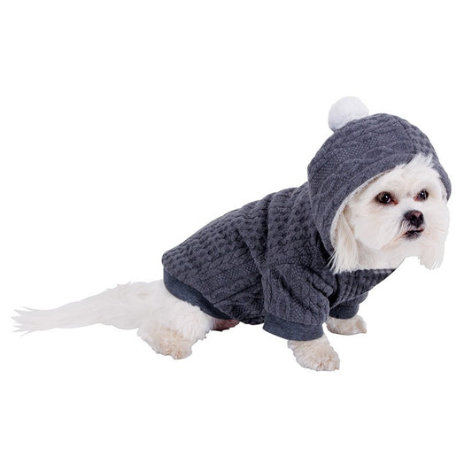 Knitted Dog Hoody, 45cm, 2 Asstd Colours