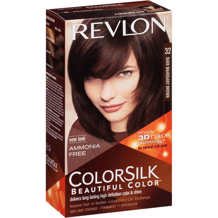 Revlon Hair Colour Silk, Mahogany Brown