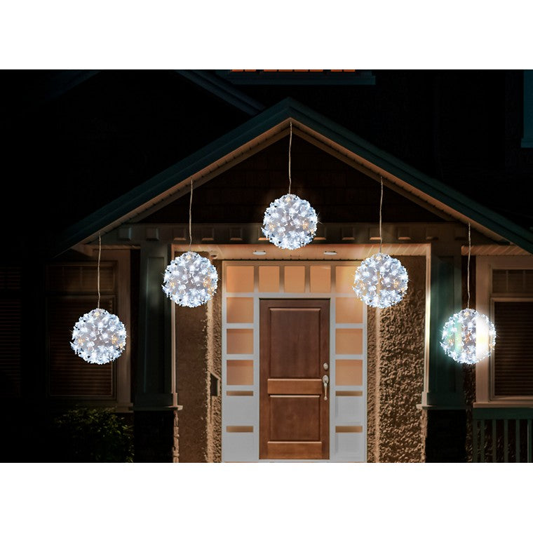 LED Twinkling Petal Balls, 10cm, 5pc