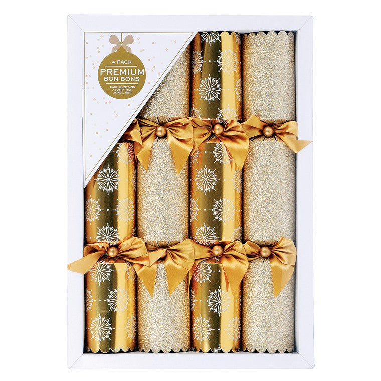 Xmas Premium Bon Bon, 4pk, Gold